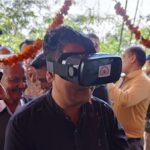 (MLA Sudarshan Singh Babloo experiencing the 360 degree darshan of Mata Chintpurni)